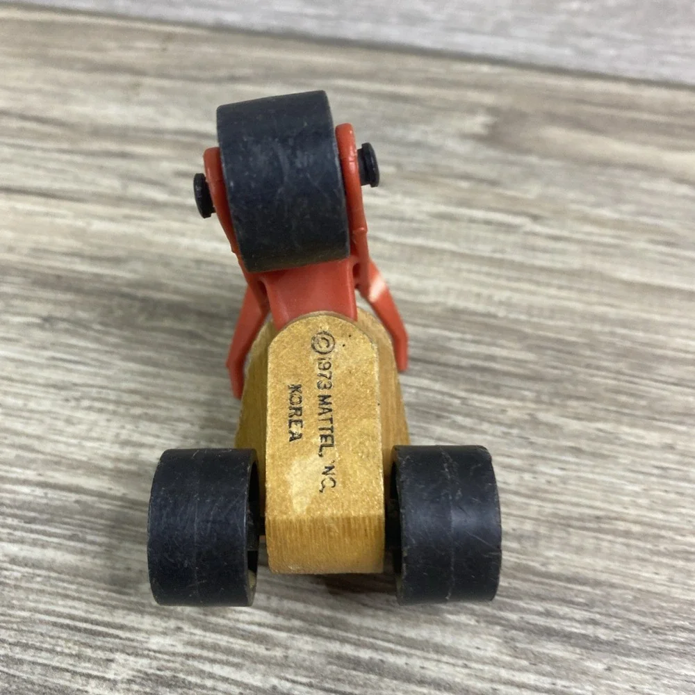 Vtg Mattel Camp Putt Putt Speedway 3 Wheeler 1973 Korea Wood Plastic Cycle‎ Bike